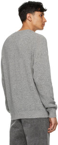 Noah Grey Intarsia Flower Sweater