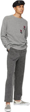 Noah Grey Intarsia Flower Sweater
