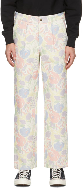 Noah Multicolor Canvas Recycled Work Trousers - NOAH Pantalon de travail recyclé en toile multicolore - 노아 여러 가지 빛깔의 캔버스 재활용 작업 바지