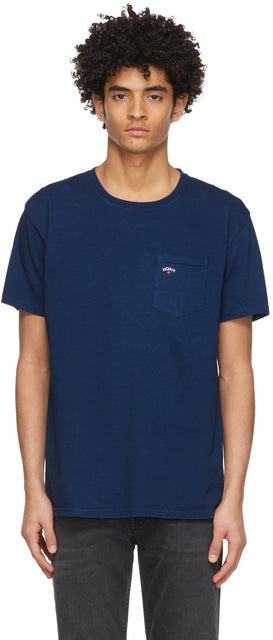 Noah Navy Pocket T-Shirt - T-shirt de poche NOAH NAVY - 노아 해군 주머니 티셔츠