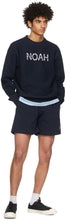 Noah Navy Winged Foot Rugby Shorts
