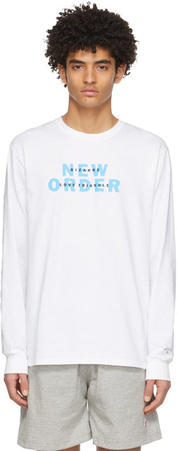 Noah White New Order Edition 'Bizarre Love Triangle' Long Sleeve T-Shirt - T-shirt à manches longues 'bizarre aiment triangle 
