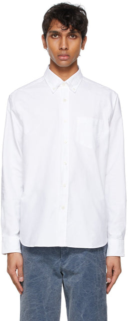 Noah White New Order Edition Oxford Shirt - Chemise Oxford Edition NOAH WHITE NOUVEAU ORDRE - 노아 흰색 새 주문 에디션 옥스포드 셔츠