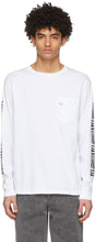 Noah White Zebra Pocket Long Sleeve T-Shirt - T-shirt à manches longues de poche de zèbre blanche noah - 노아 화이트 얼룩말 포켓 긴 소매 티셔츠