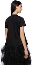 Noir Kei Ninomiya Black Ponte Laced T-Shirt