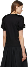 Noir Kei Ninomiya Black Ponte Ruched T-Shirt