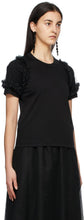 Noir Kei Ninomiya Black Tulle Sleeves T-Shirt