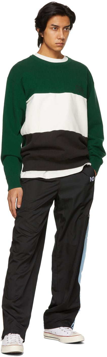 Noon Goons Black Taffeta Schoolyards Track Pants