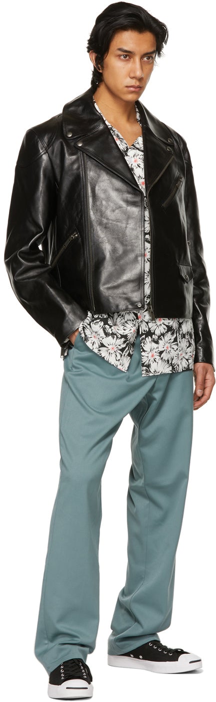 Noon Goons Blue Twill Ahmed Trousers