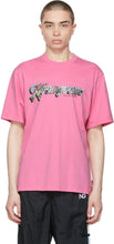Noon Goons Pink Postcard T-Shirt - T-shirt de cartes postal rose midi rose - 정오 Goons 핑크 엽서 티셔츠