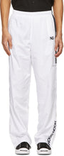 Noon Goons White Taffeta Schoolyards Track Pants - Noon Goons Blanc Taffeta School School Schoolbay Pantalon - 정오 GOONS 화이트 TAFFETA Schoolyards 트랙 바지