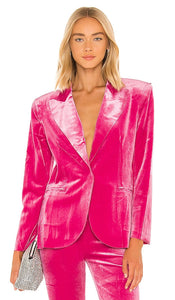 Norma Kamali Single Breasted Blazer in Rose in Pink Norma Kamali Blazer à poitrine simple en rose en rose 诺玛·卡玛利（Norma kamali