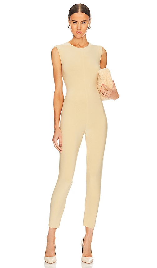 Norma Kamali x REVOLVE Sleeveless Catsuit in Nude NORMA KAMALI X REVOLVE CATSuit sans manches en nue Norma Kamali X裸露的无袖连衣裙裸体