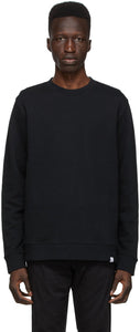 Norse Projects Black Vagn Classic Sweatshirt - PROJETS NORSE PROJETS NOIR VAGN Sweat-shirt classique - 노르웨이 프로젝트 블랙 Vang 클래식 스웨터