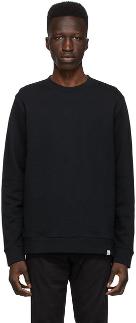 Norse Projects Black Vagn Classic Sweatshirt - PROJETS NORSE PROJETS NOIR VAGN Sweat-shirt classique - 노르웨이 프로젝트 블랙 Vang 클래식 스웨터