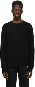 Norse Projects Black Wool Sigfred Sweater - PROJETS PROJETS NORSE PROJETS NOIR SIGFRED SIGFRED SIGFRED - 노르웨이 프로젝트 검은 양모 sigfred 스웨터