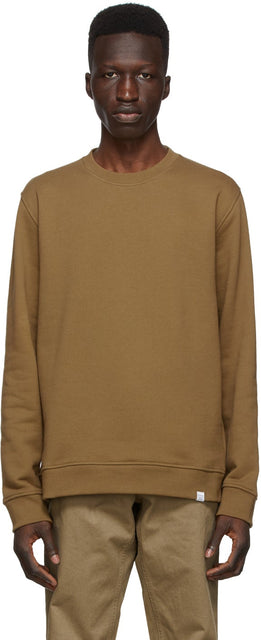 Norse Projects Brown Vagn Classic Sweatshirt - Sweat-shirt classique classique de Vagn Brown - 노르웨이 프로젝트 브라운 VAGN 클래식 스웨터