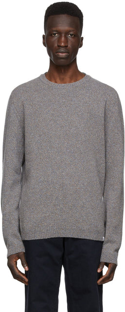 Norse Projects Grey Wool Sigfred Sweater - Projets Norse Pull de laine grise Sigfred Sigfred - 노르웨이 프로젝트 회색 양모 Sigfred 스웨터