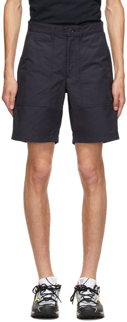 Norse Projects Navy Aaro 60/40 Fatigue Shorts - PROJETS NORSE Projets Navy Aaro 60/40 Shorts de fatigue - Norse Projects Navy Aaro 60/40 피로 반바지