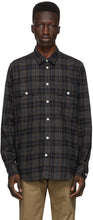 Norse Projects Navy Flannel Check Villads Shirt - PROJETS NORSE PROJETS NAVY Flannel Check Villads Chemise - Norse Projects Navy Flannel Check Villads Shirt.