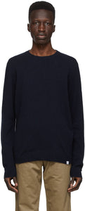 Norse Projects Navy Wool Sigfred Sweater - PROJETS NORSE PROJETS NAVY SIGFRED SIGFRED - 노르웨이 프로젝트 해군 양모 Sigfred 스웨터