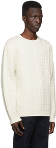 Norse Projects Off-White Wool Arild Rope Sweater