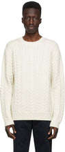 Norse Projects Off-White Wool Arild Rope Sweater - PROJETS PROJETS PROJETS NORSE Pull à corde aride de laine blanche - Norse Projects Off-White Wool Arild Rope Sweater