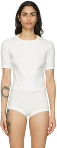 Nu Swim White Organic Cotton Daily T-Shirt - T-shirt quotidien de coton biologique blanc de nage NU - Nu 수영 화이트 유기농 목화 일일 티셔츠