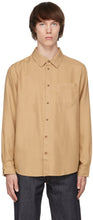 Nudie Jeans Beige Chuck Fluid Shirt - Chemise de liquide de chuck de chuck Nudie Jeans Beige - Nudie 청바지 베이지 척 유체 셔츠