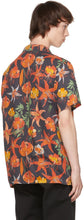 Nudie Jeans Black Arvid Lilies Short Sleeve Shirt