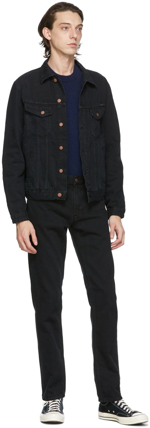 Nudie Jeans Black Denim Bobby Jacket