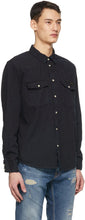 Nudie Jeans Black Denim Organic George Shirt
