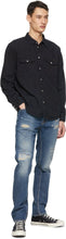 Nudie Jeans Black Denim Organic George Shirt