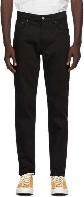 Nudie Jeans Black Steady Eddie II Jeans - Nudie jeans noir stable eddie II jeans - Nudie Jeans Black Steady Eddie II 청바지