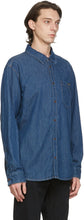 Nudie Jeans Blue Denim Albert Mid Worn Shirt