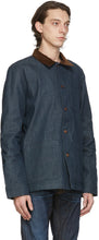 Nudie Jeans Blue Denim Barney Horse Lining Jacket