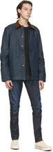 Nudie Jeans Blue Denim Barney Horse Lining Jacket