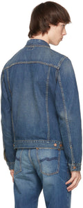 Nudie Jeans Blue Denim Bobby Real Deal Jacket