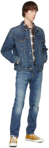 Nudie Jeans Blue Denim Bobby Real Deal Jacket