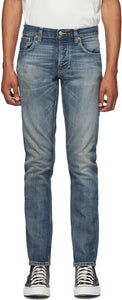 Nudie Jeans Blue Grim Tim Jeans - Nudie Jeans Blue Grim Tim Jeans - Nudie 청바지 푸른 얼굴 팀 청바지