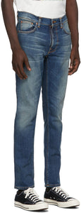 Nudie Jeans Blue Lean Dean Jeans