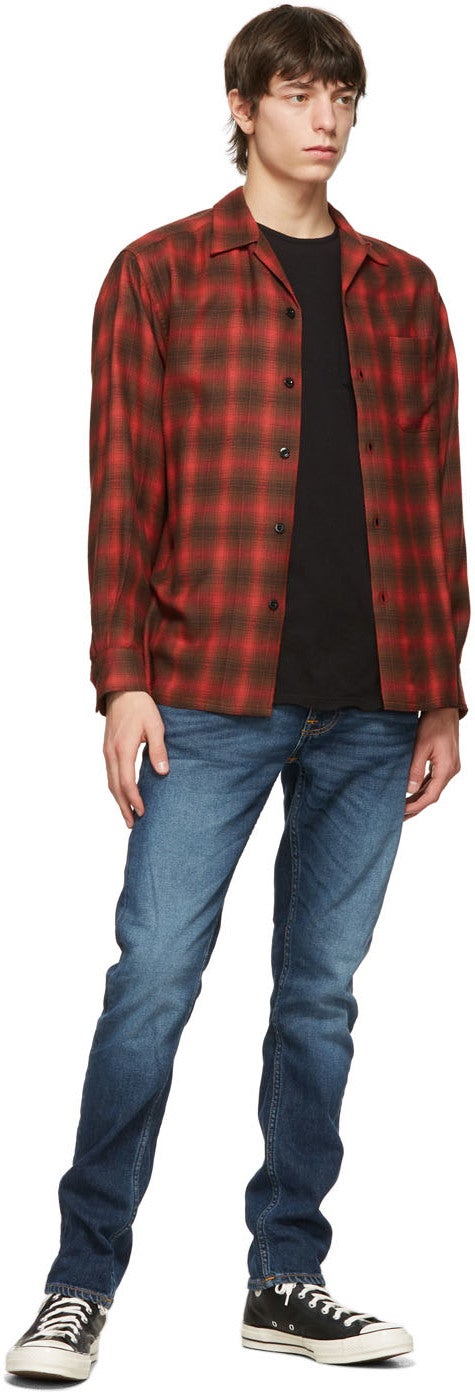 Nudie Jeans Blue Lean Dean Jeans