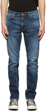 Nudie Jeans Blue Lean Dean Jeans - Nudie Jeans Blue Lean Dean Jeans - Nudie 청바지 블루 린 딘 청바지