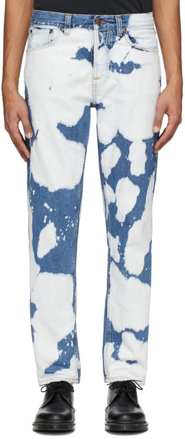 Nudie Jeans Blue Steady Eddie II Jeans - Nudie jeans bleue stable eddie II jeans - Nudie Jeans Blue Steady Eddie II 청바지