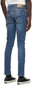 Nudie Jeans Blue Tight Terry Jeans