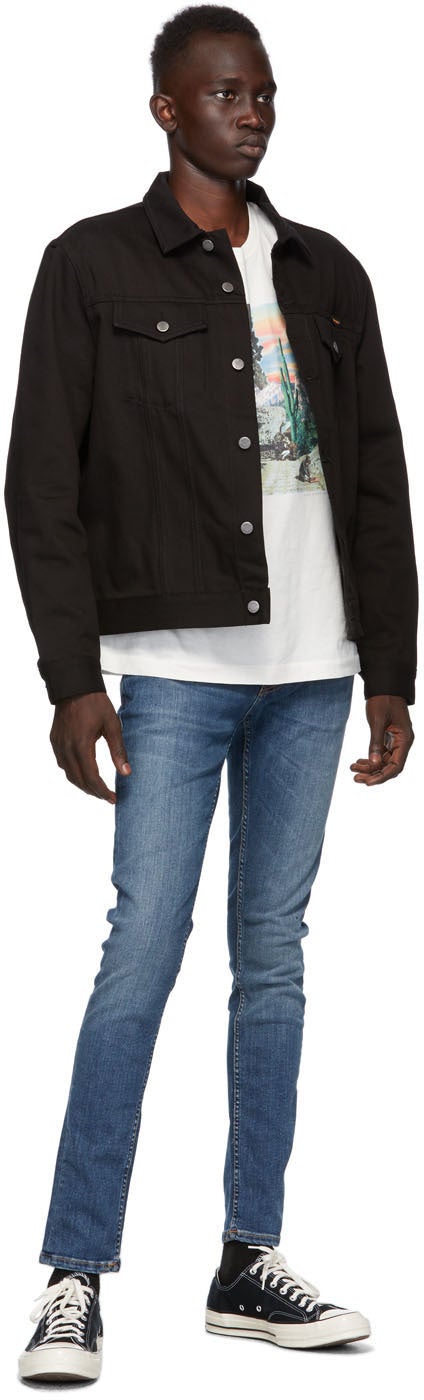 Nudie Jeans Blue Tight Terry Jeans