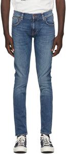 Nudie Jeans Blue Tight Terry Jeans - Nudie Jeans Blue Terry Terry Jeans - Nudie 청바지 블루 꽉 테리 청바지