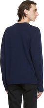 Nudie Jeans Blue Wool Hampus Sweater
