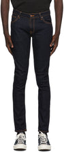 Nudie Jeans Indigo Dry Skinny Lin Jeans - Nudie Jeans Indigo Dry Skinny Lin Jeans - Nudie 청바지 인디고 드라이 마른 린 청바지