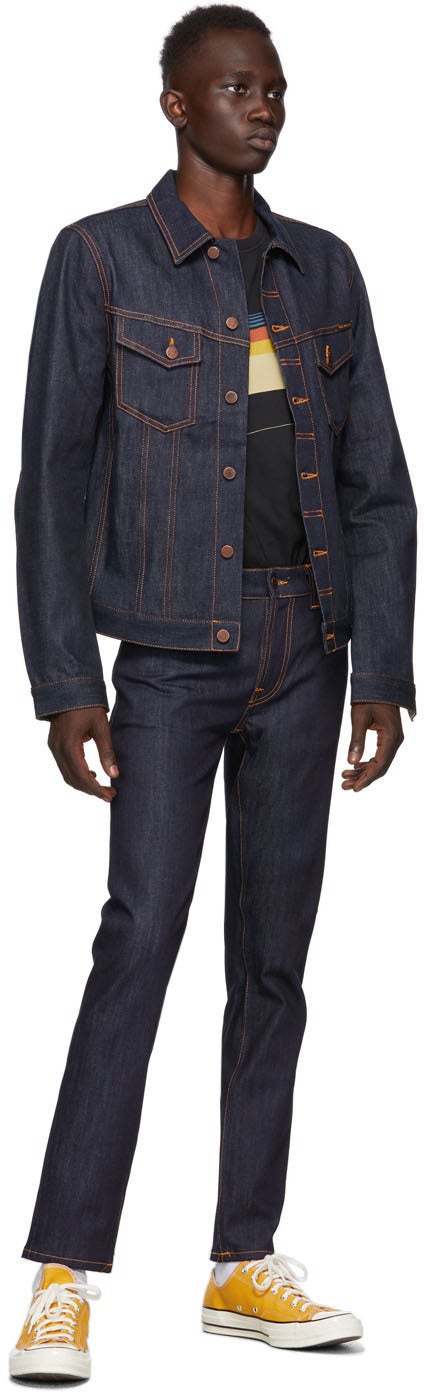 Nudie Jeans Indigo Dry Thin Finn Jeans